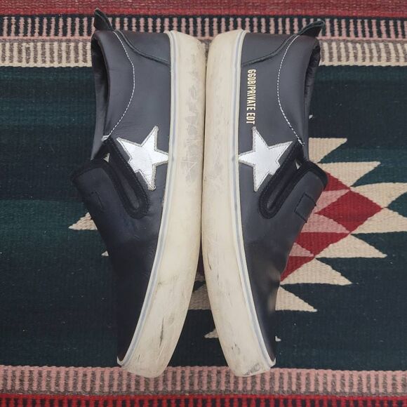 Golden Goose GGDB/Private EDT Hanami Slip On Star Sneakers Sz 40 US 10‎ Black - Picture 5 of 12